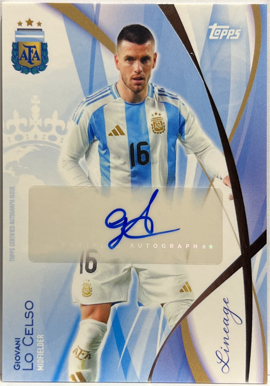 Giovani Lo Celso Autograph Topps Lineage Argentina 2024