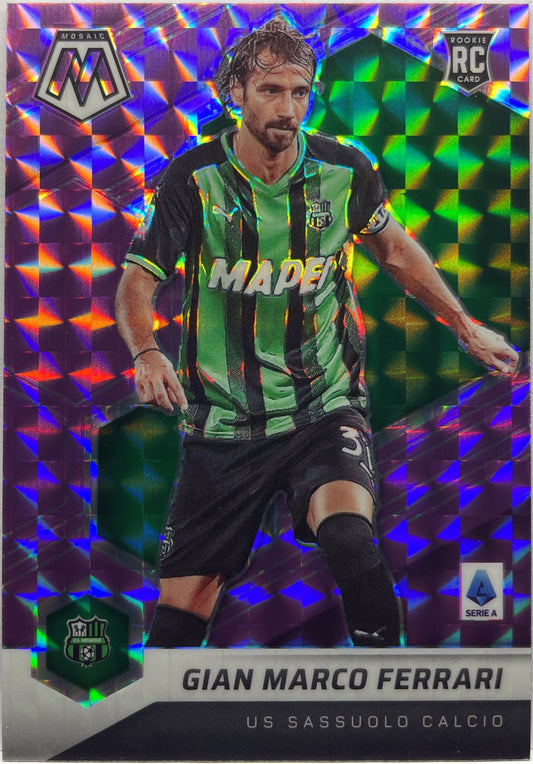 Gian Marco Ferrari 29/49 Rookie Purple Mosaic Serie A 2021/22