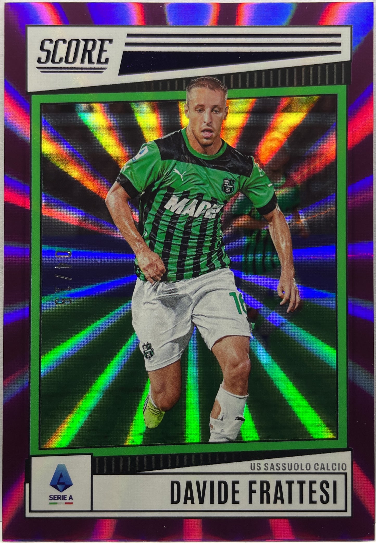 Davide Frattesi 4/15 Purple Laser Score Serie A 2022/23