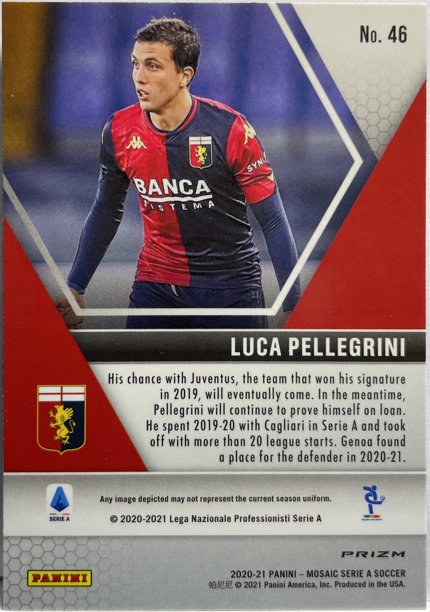 Luca Pellegrini Peacock T-Mall Mosaic Serie A 2020/21