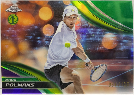 Marc Polmans 54/125 1ST Purple Green Topps Chrome Tennis 2025