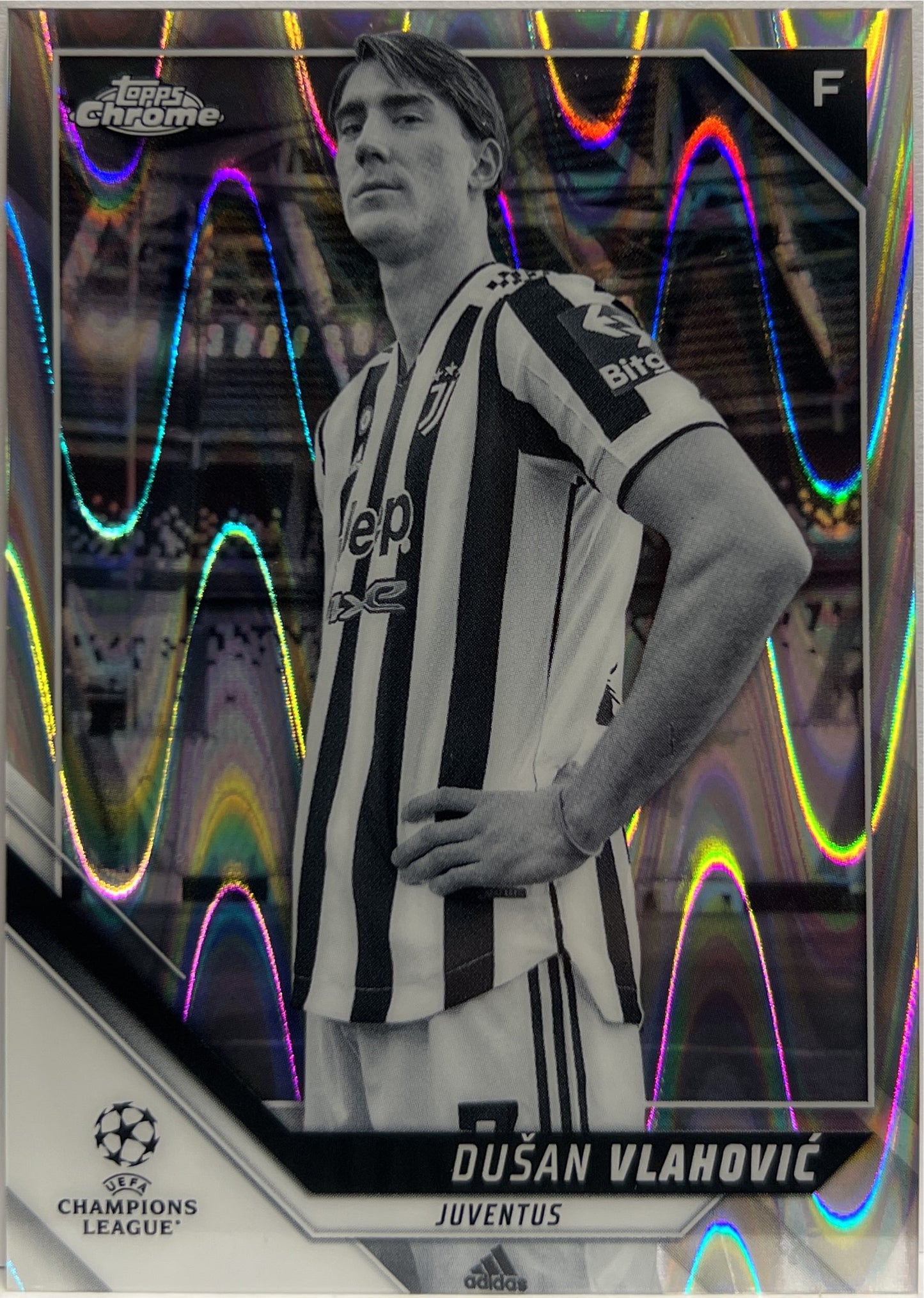 Dusan Vlahovic Raywave Black & White Chrome UCL 2021/22