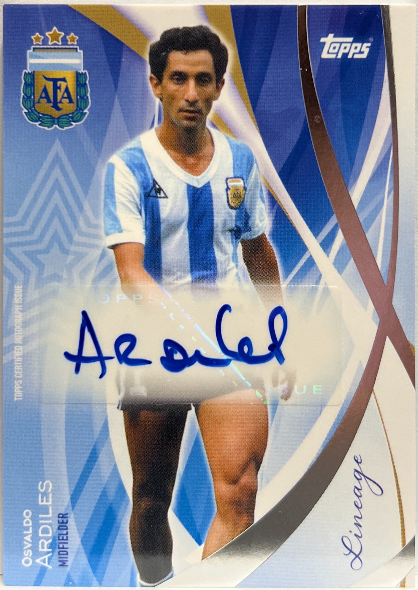 Osvaldo Ardiles Autograph Topps Lineage Argentina 2024