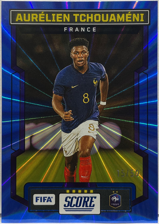 Aurelien Tchouameni 15/50 Blue Laser Score Fifa 2023/24
