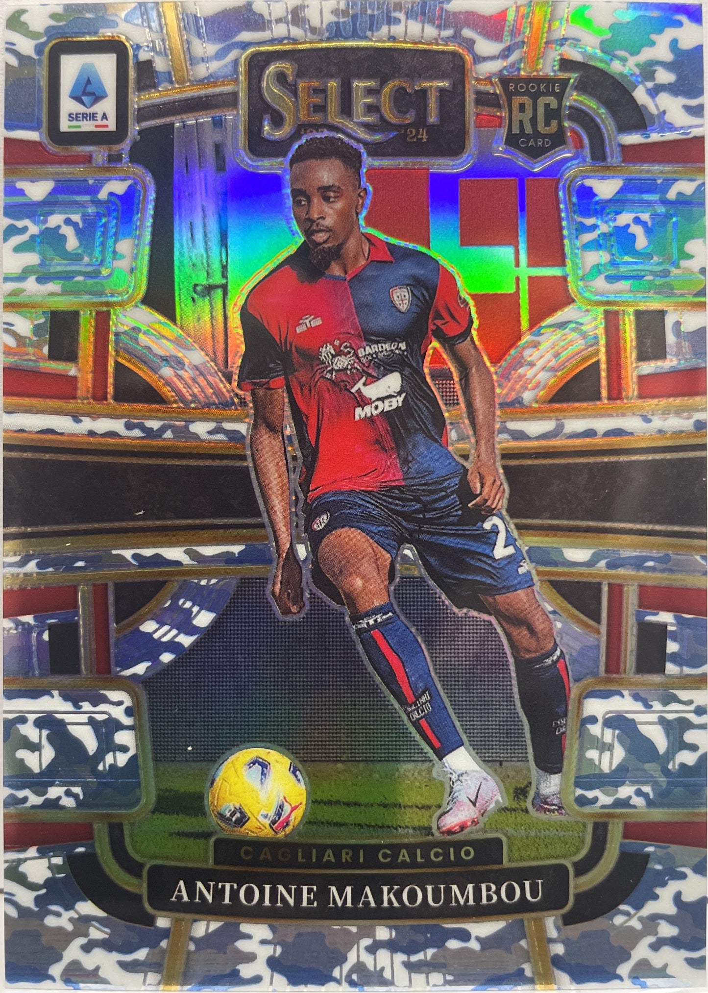 Antoine Makoumbou 3/30 Rookie Terrace Winter Camo Select Serie A 2023/24