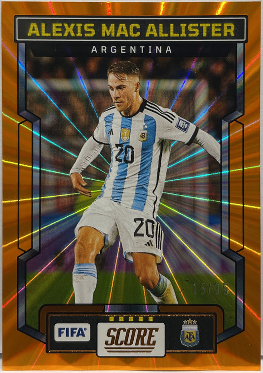 Alexis Mac Allister 15/35 Orange Laser Score Fifa 2023/24