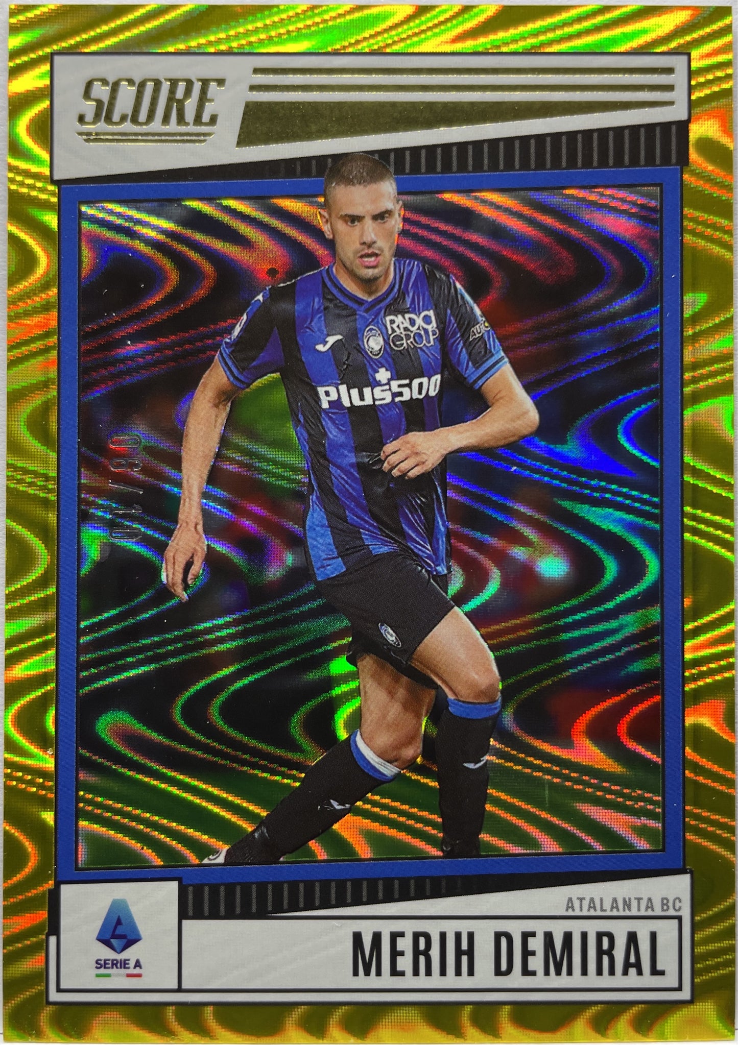 Merih Demiral 6/10 Gold Swirl Score Serie A 2022/23