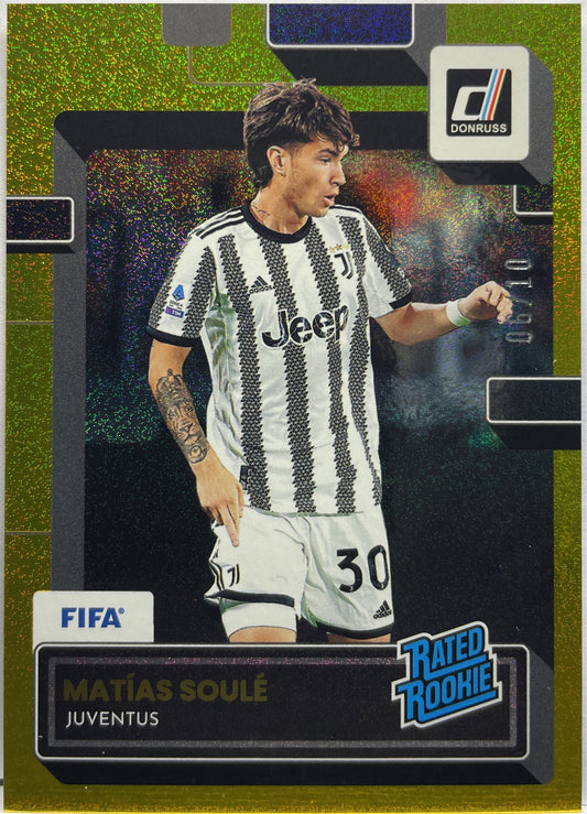 Matias Soule 6/10 Rated Rookie Gold Donruss Fifa 2022/23