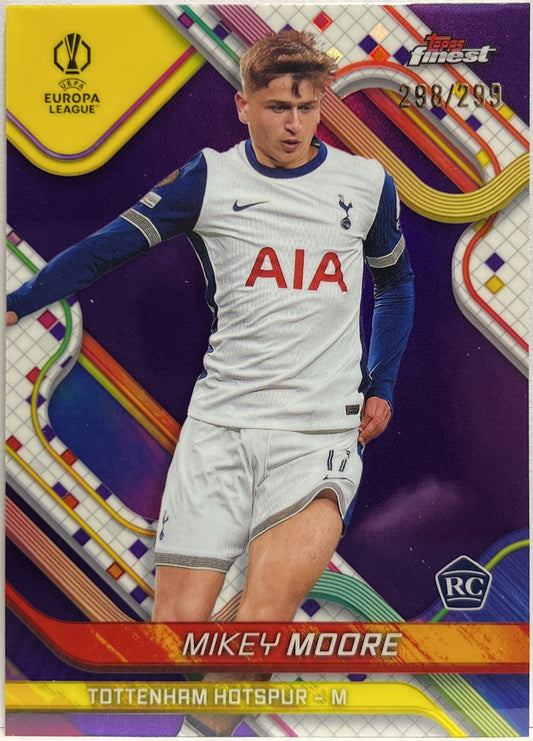 Mikey Moore 298/299 Rookie  Purple Topps Finest UCC 2024/25