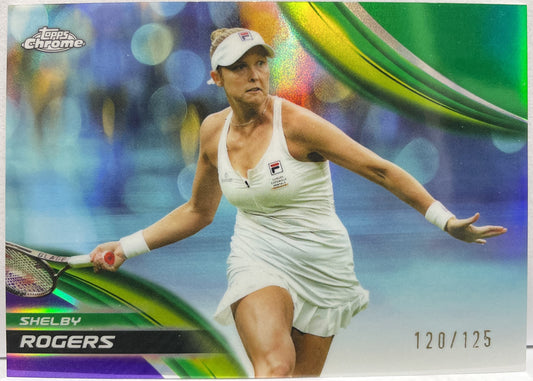 Shelby Rogers 120/125 Purple Green Topps Chrome Tennis 2025
