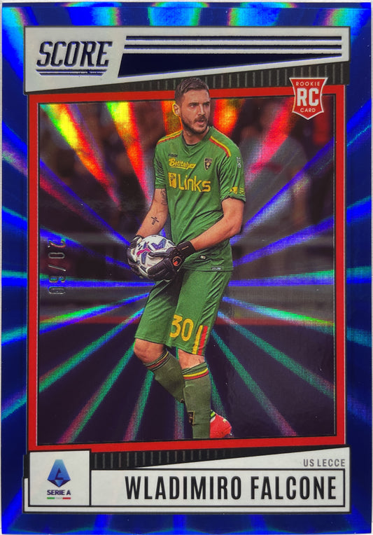 Wladimiro Falcone 20/60 Rookie Blue Laser Score Serie A 2022/23