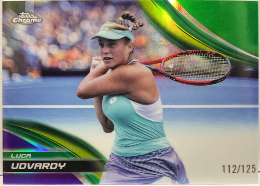 Luca Udvardy 112/125 Purple Green Topps Chrome Tennis 2025