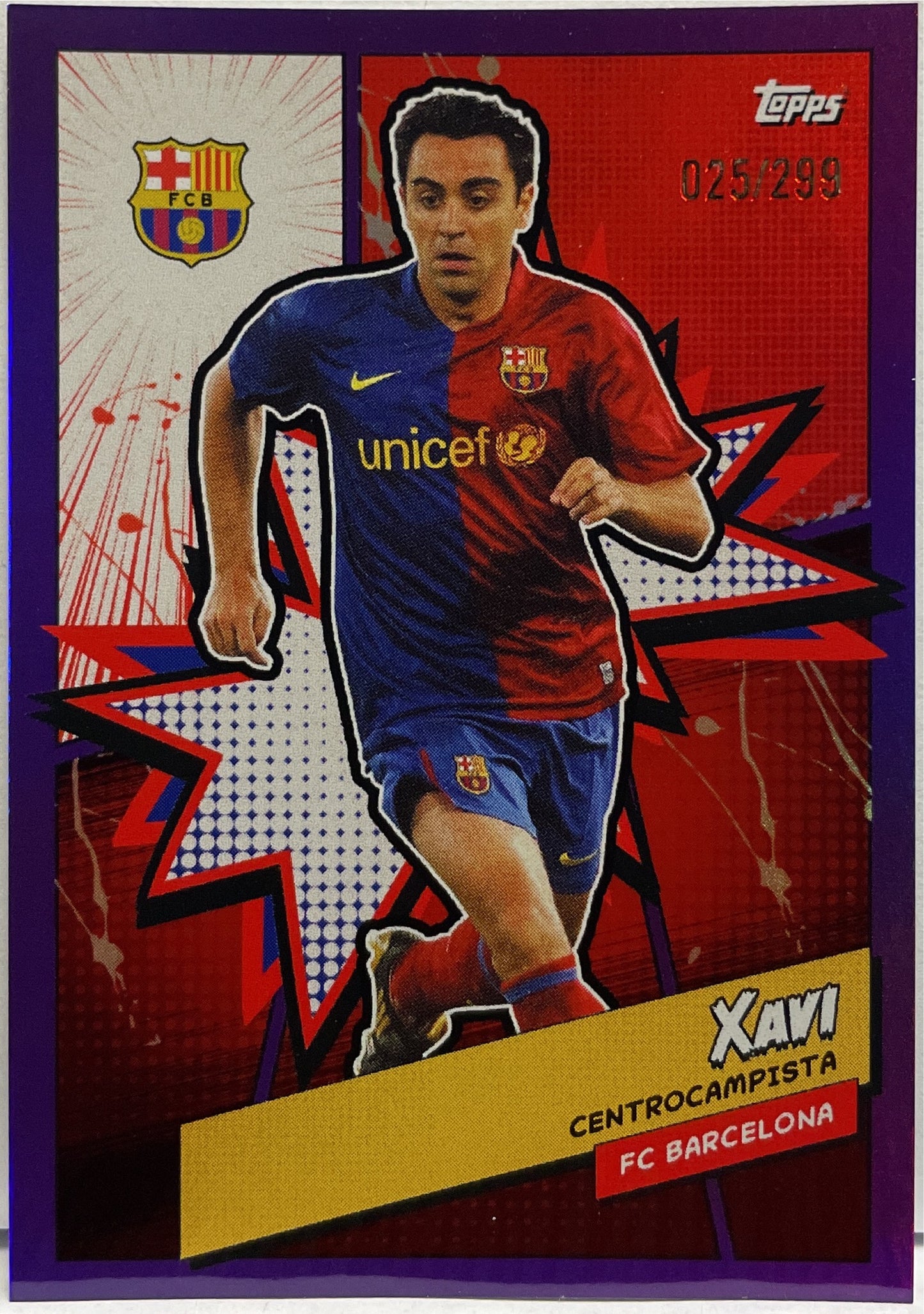 Gavi 25/299 Purple Topps FC Barcelona Fan Set 2022/23