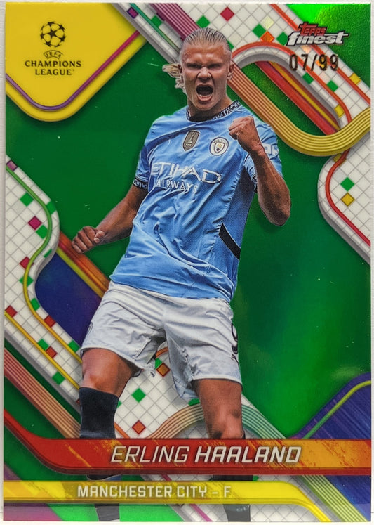 Erling Haaland 7/99 Green Topps Finest UCC 2024/25