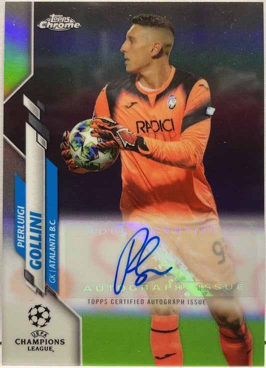 Pierluigi Gollini Autograph Topps Chrome UCL 2019/20