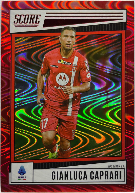 Gianluca Caprari 47/65 Red Swirl Score Serie A 2022/23