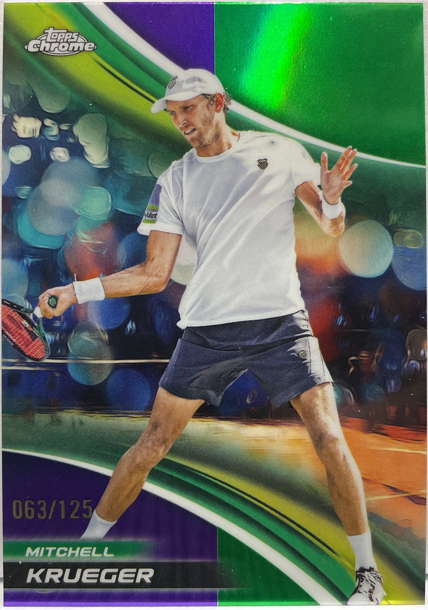 Mitchell Krueger 63/125 Purple Green Topps Chrome Tennis 2025