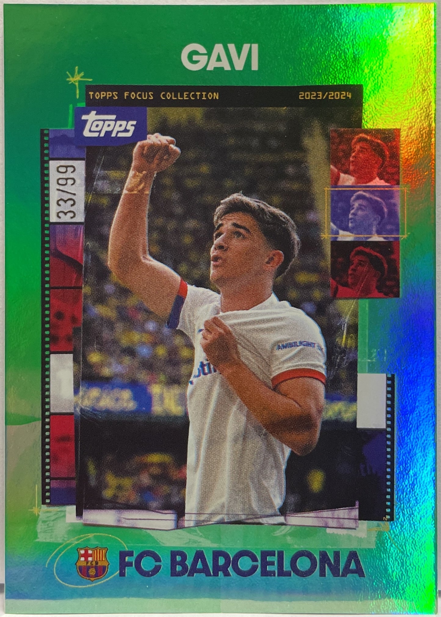 Gavi 33/99 Green Topps Focus Barcelona 2023/24