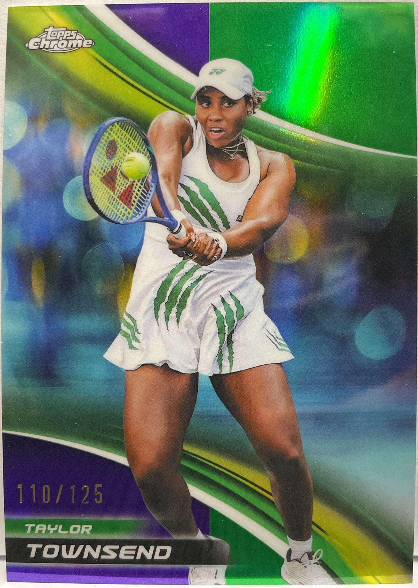 Taylor Townsend 110/125 Purple Green Topps Chrome Tennis 2025