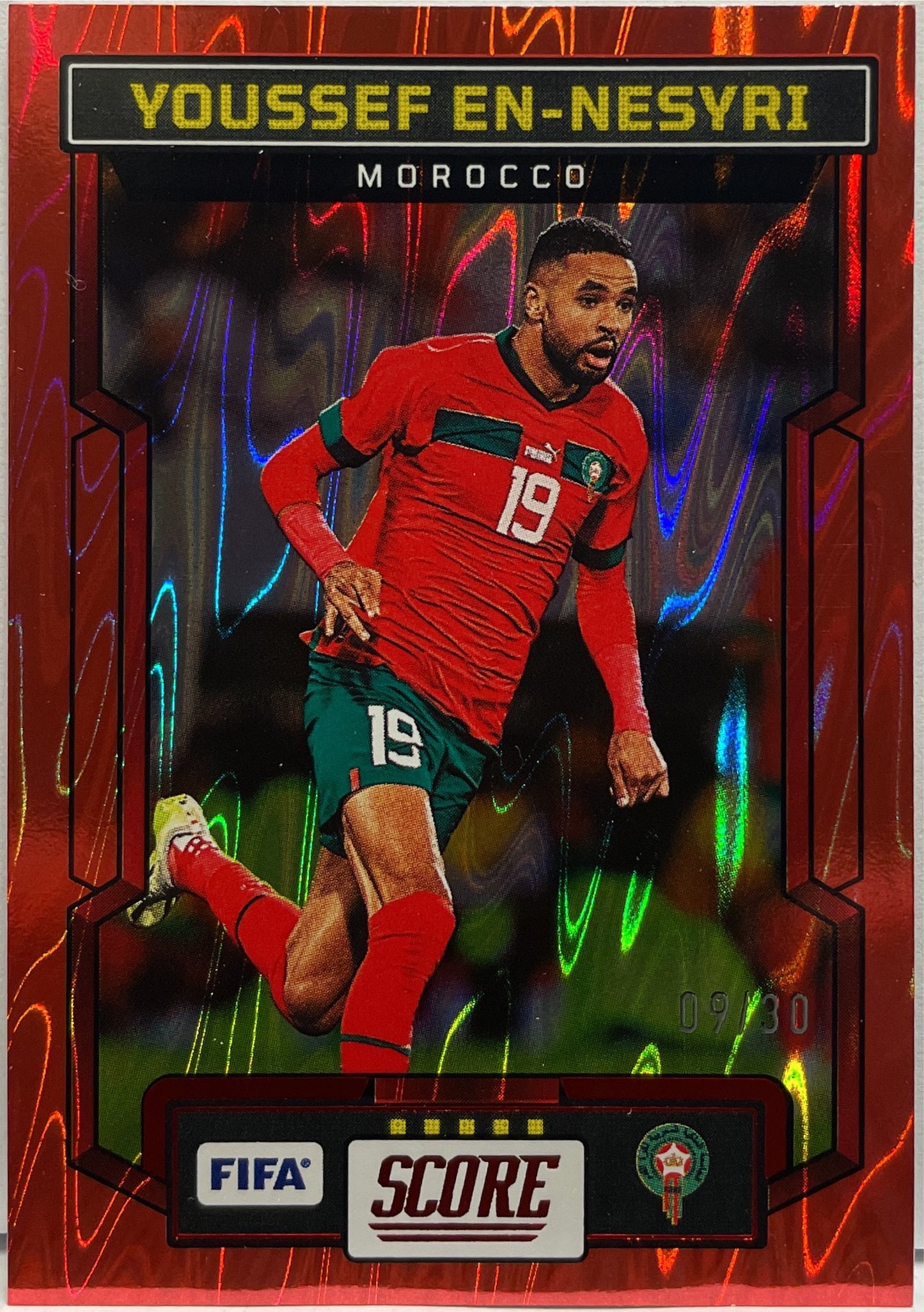 Youssef En Nesyri 9/30 Swirl Red Score Fifa 2023/24