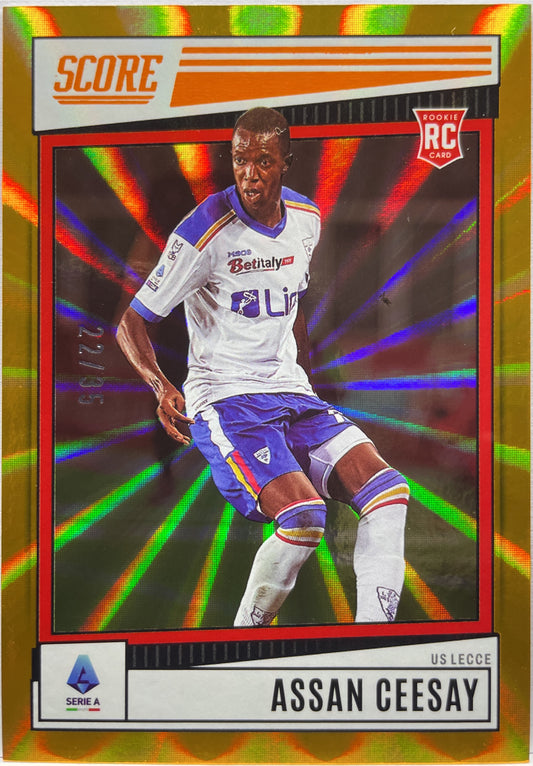 Assan Ceesay 22/35 Rookie Orange Laser Score Serie A 2022/23