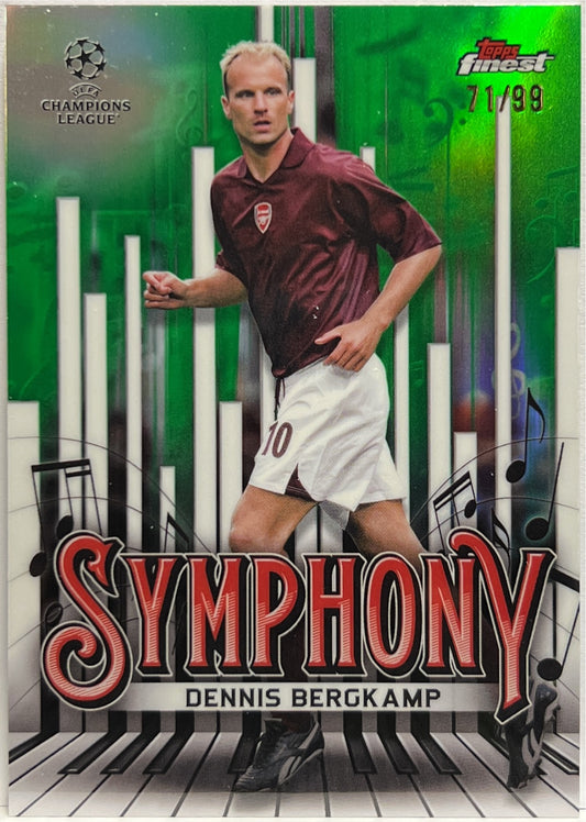 Dennis Bergkamp 71/99 Symphony Green Topps Finest UCC 2024/25