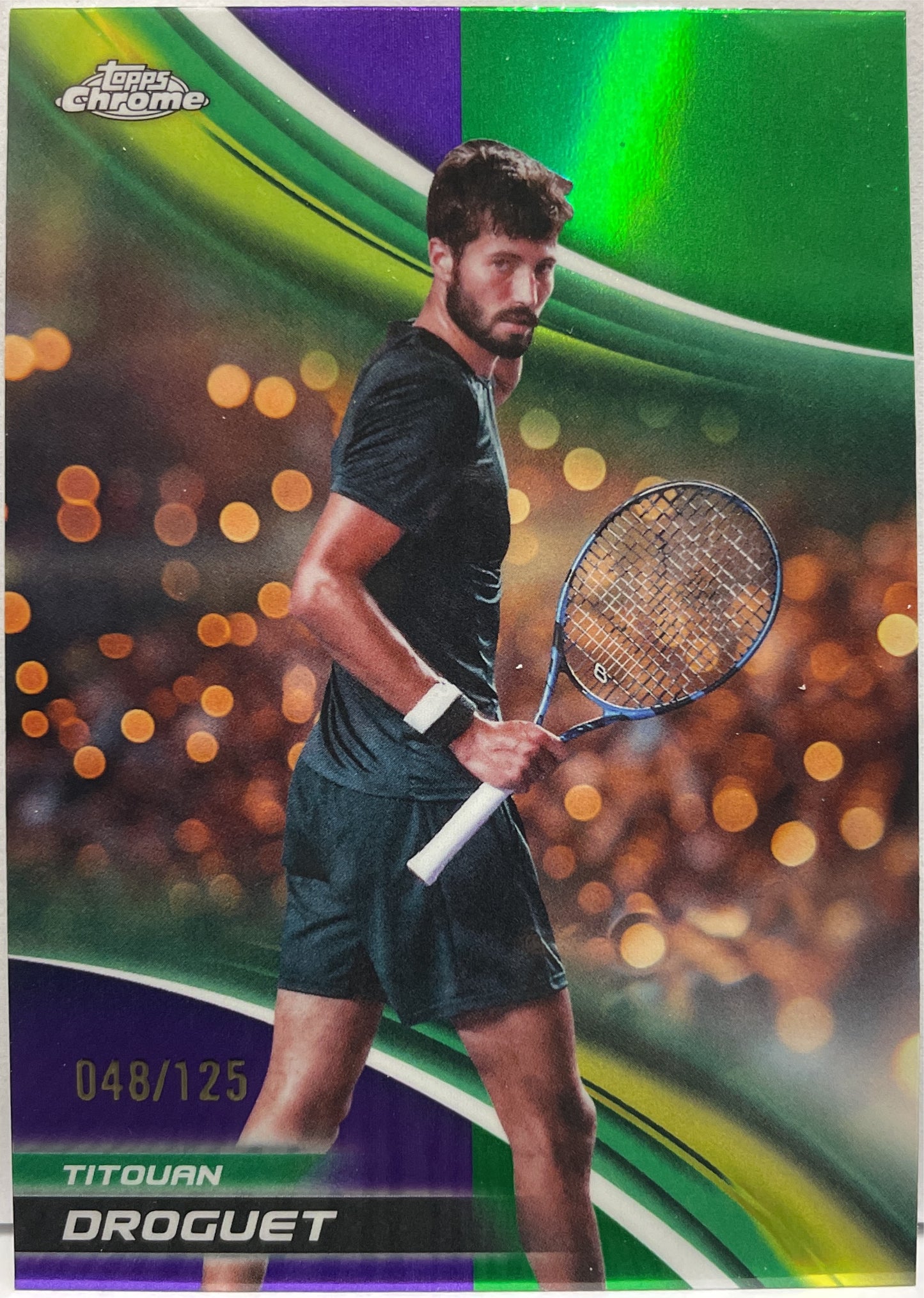 Titouan Droguet 48/125 Purple Green Topps Chrome Tennis 2025