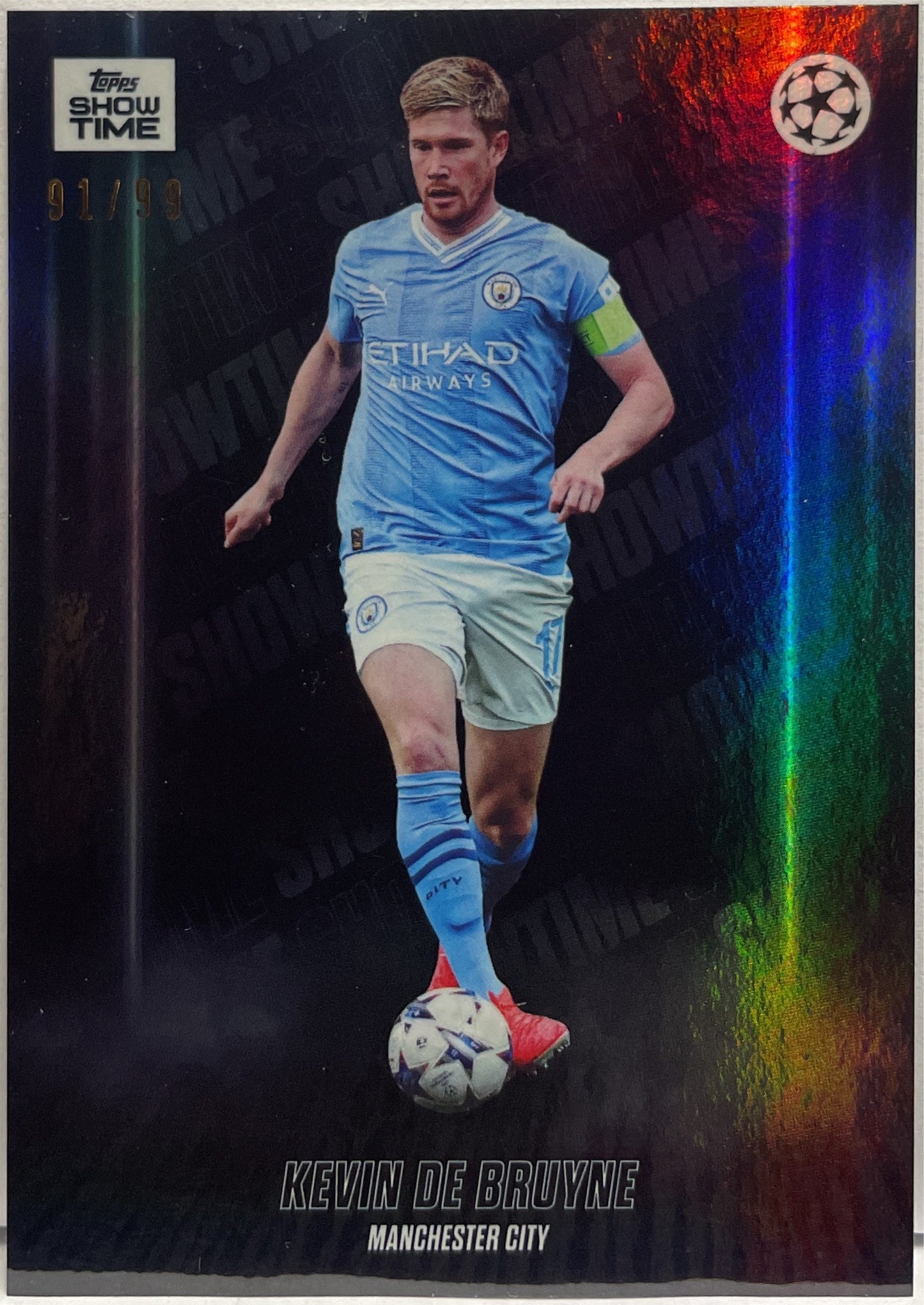 Kevin De Bruyne 91/99 Topps Showtime 2023/24