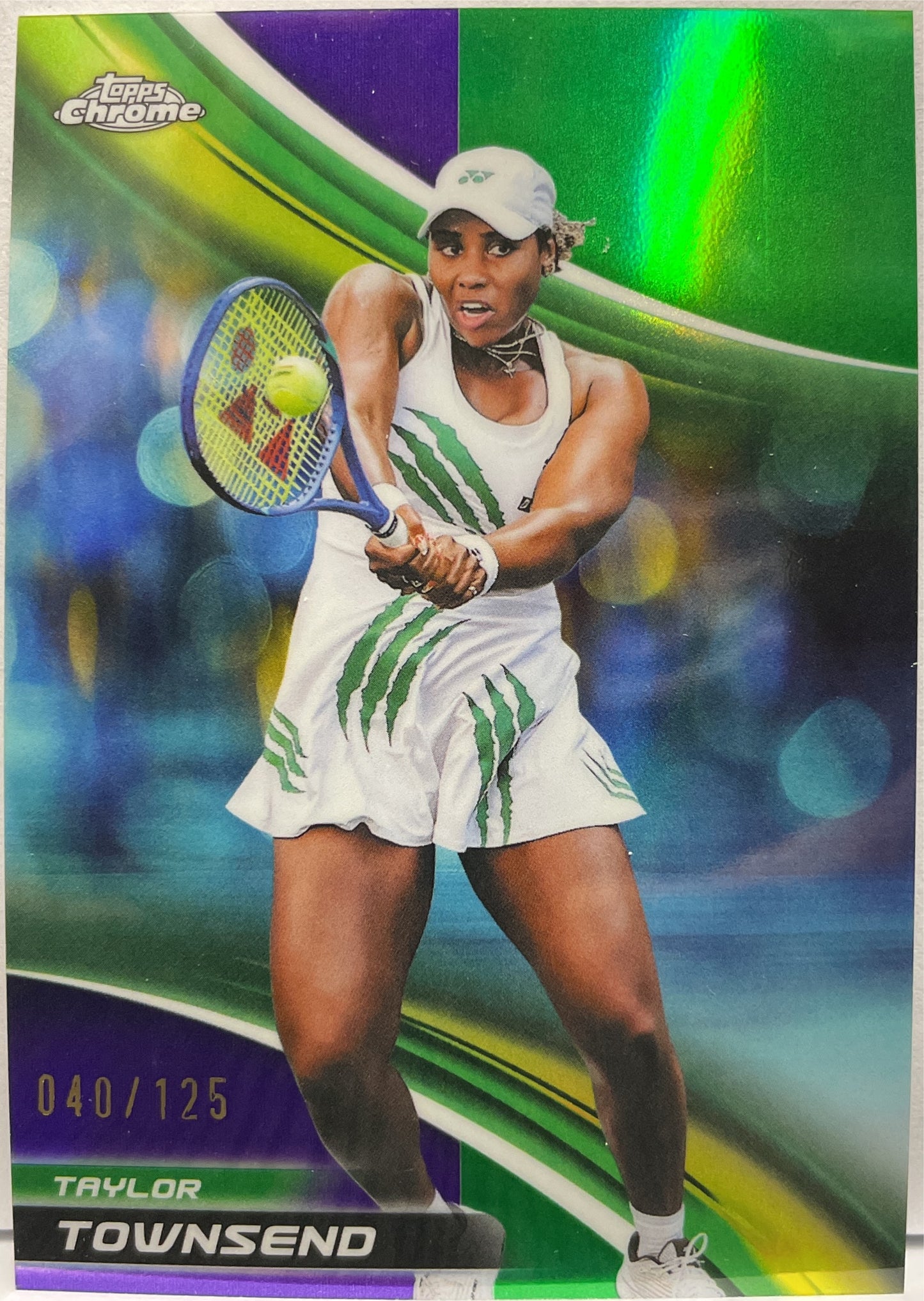 Tayor Townsend 40/125 Purple Green Topps Chrome Tennis 2025