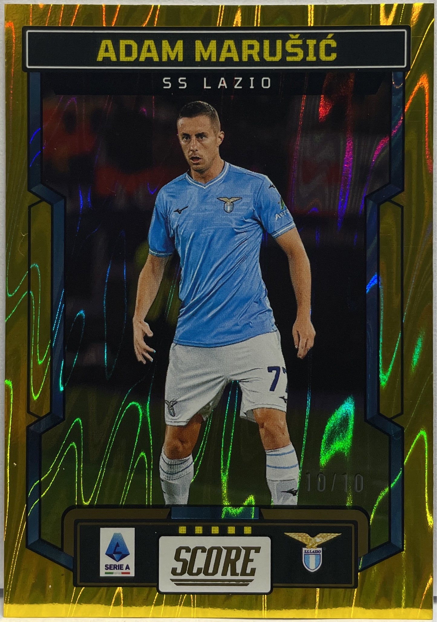 Adam Marusic 10/10 Gold Swirl Score Serie A 2023/24