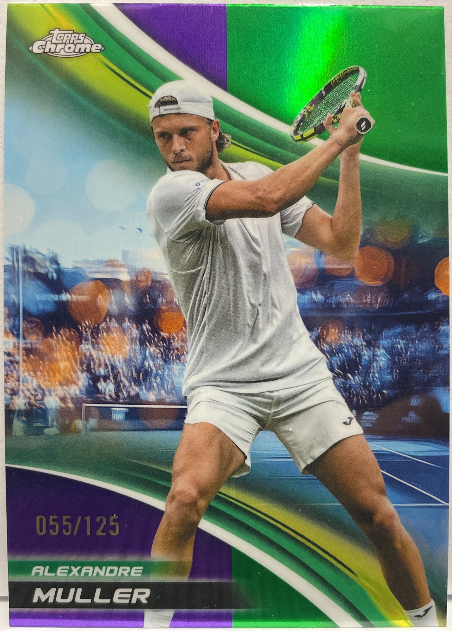 Alexandre Muller 55/125 Purple Green Topps Chrome Tennis 2025