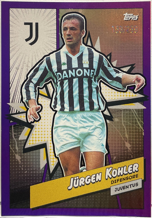 Jurgen Kohler 158/299 Purple Topps Juventus Fan set 2023/24