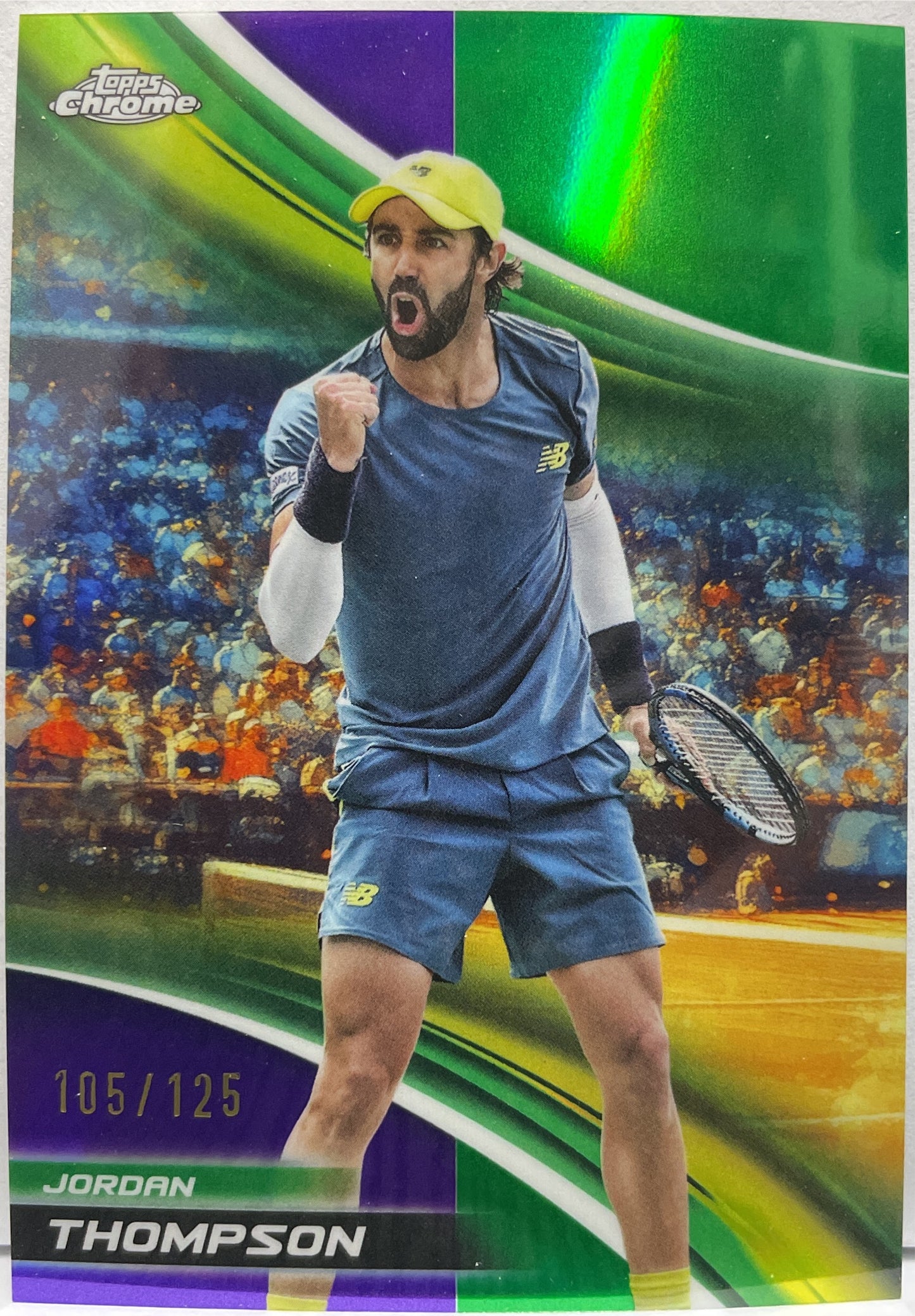 Jordan Thompson 105/125 Purple Green Topps Chrome Tennis 2025