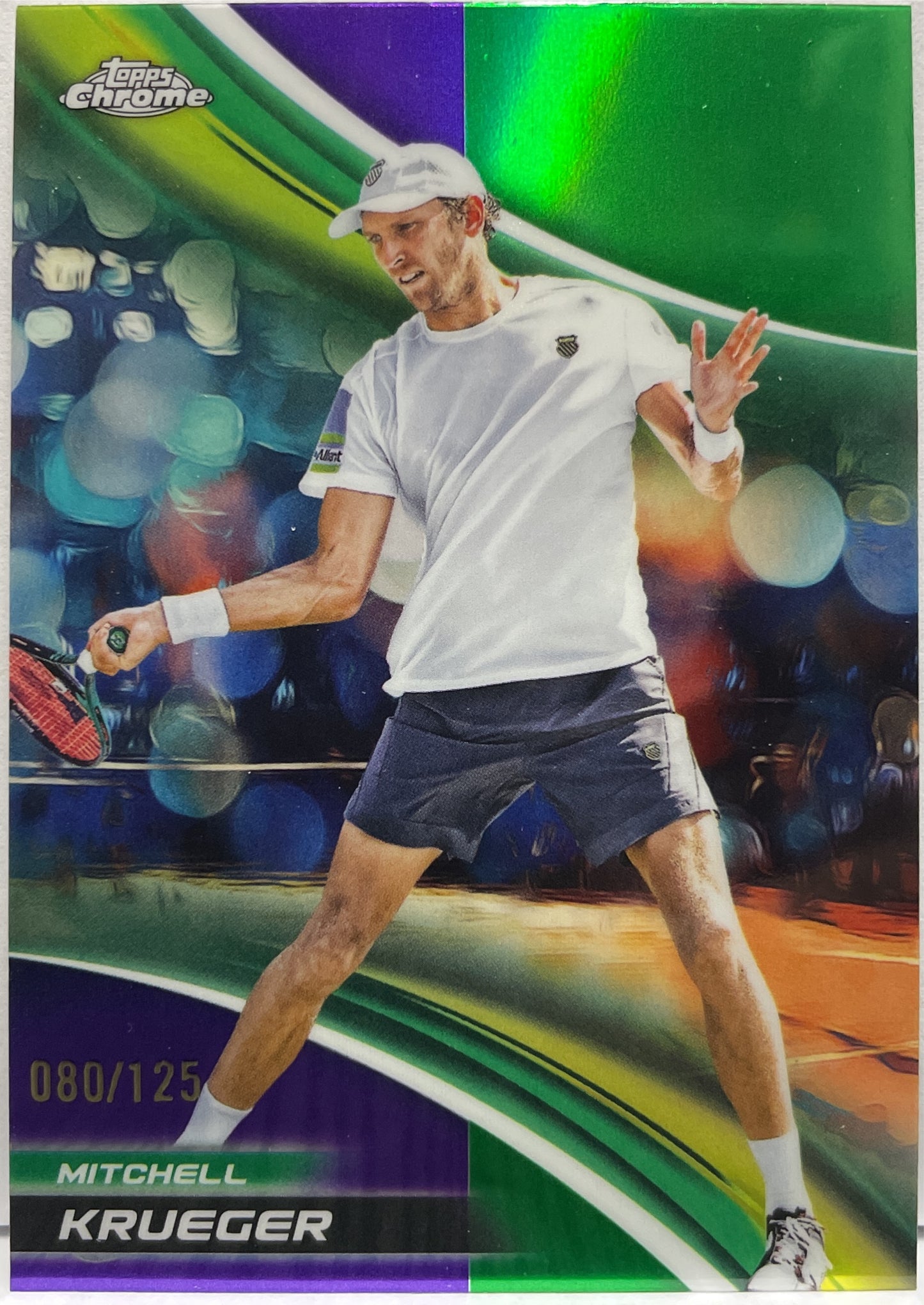 Mitchell Krueger 80/125 Purple Green Topps Chrome Tennis 2025