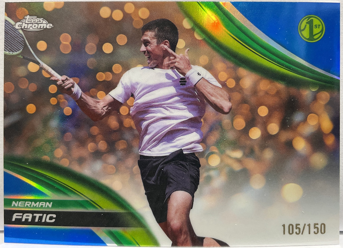 Nerman Fatic 105/150 1ST Blue Topps Chrome Tennis 2025
