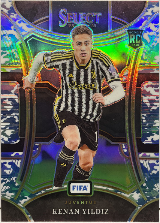 Kenan Yildiz 99/99 Rookie Mezzanine Winter Camo Select Fifa 2023/24