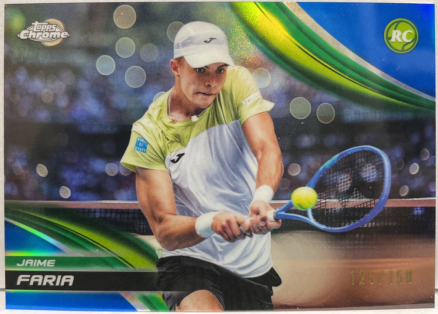 Jaime Faria 125/150 Rookie Blue Topps Chrome Tennis 2025
