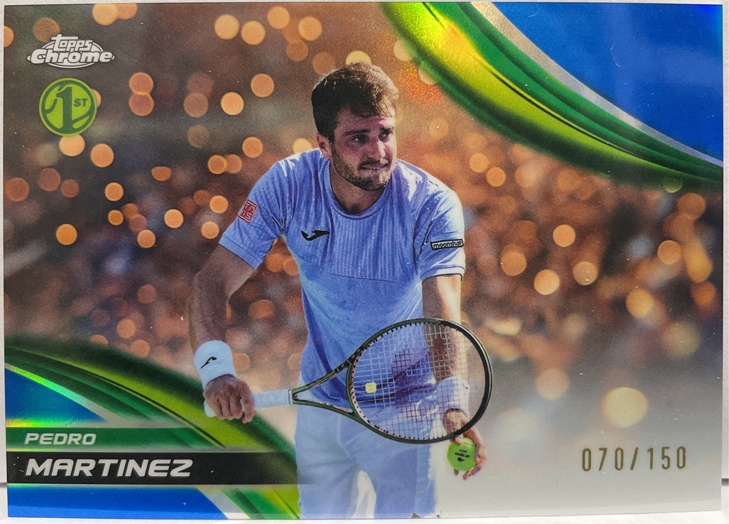 Pedro Martinez 70/150 1ST Blue Topps Chrome Tennis 2025