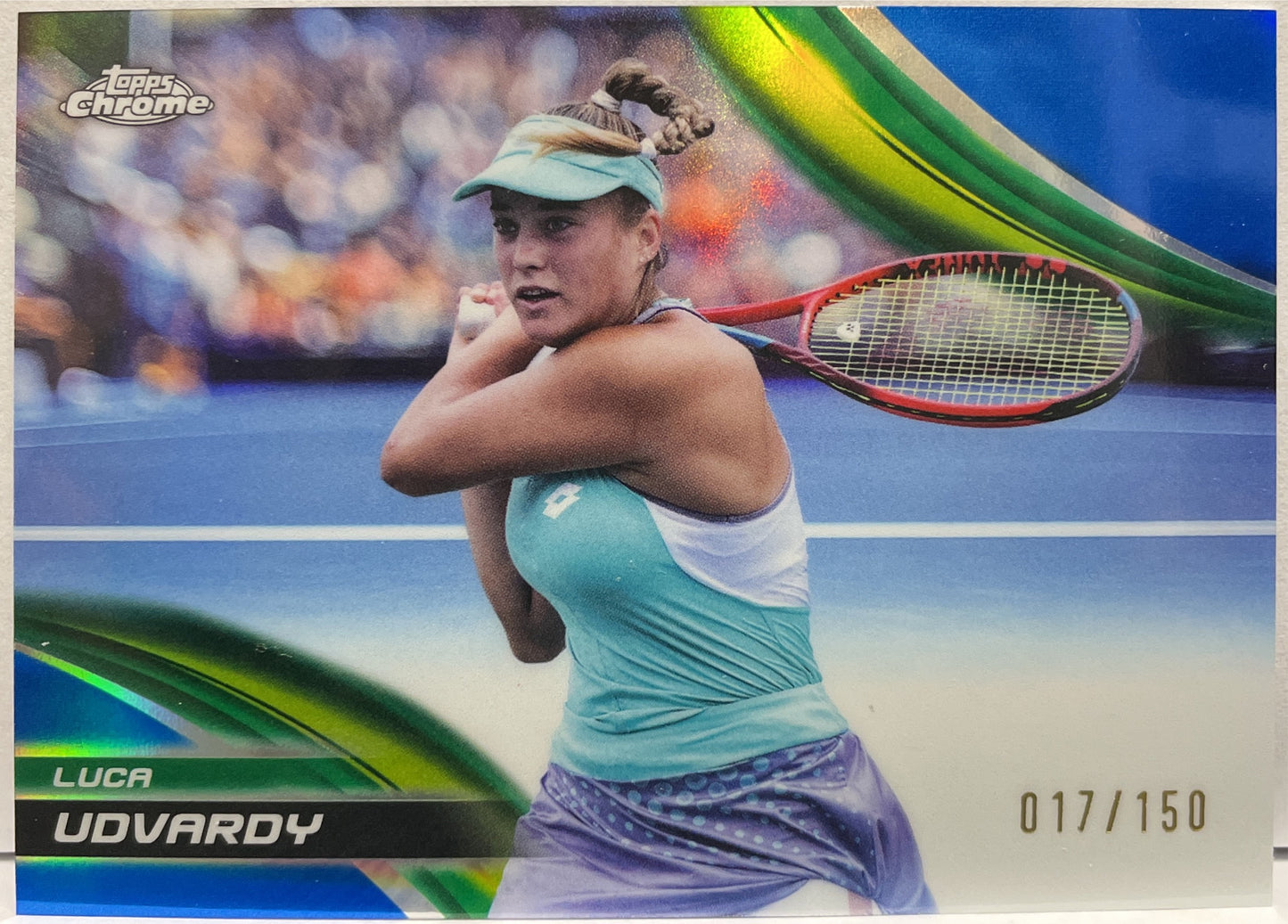 Luca Udvardy 17/150 Blue Topps Chrome Tennis 2025