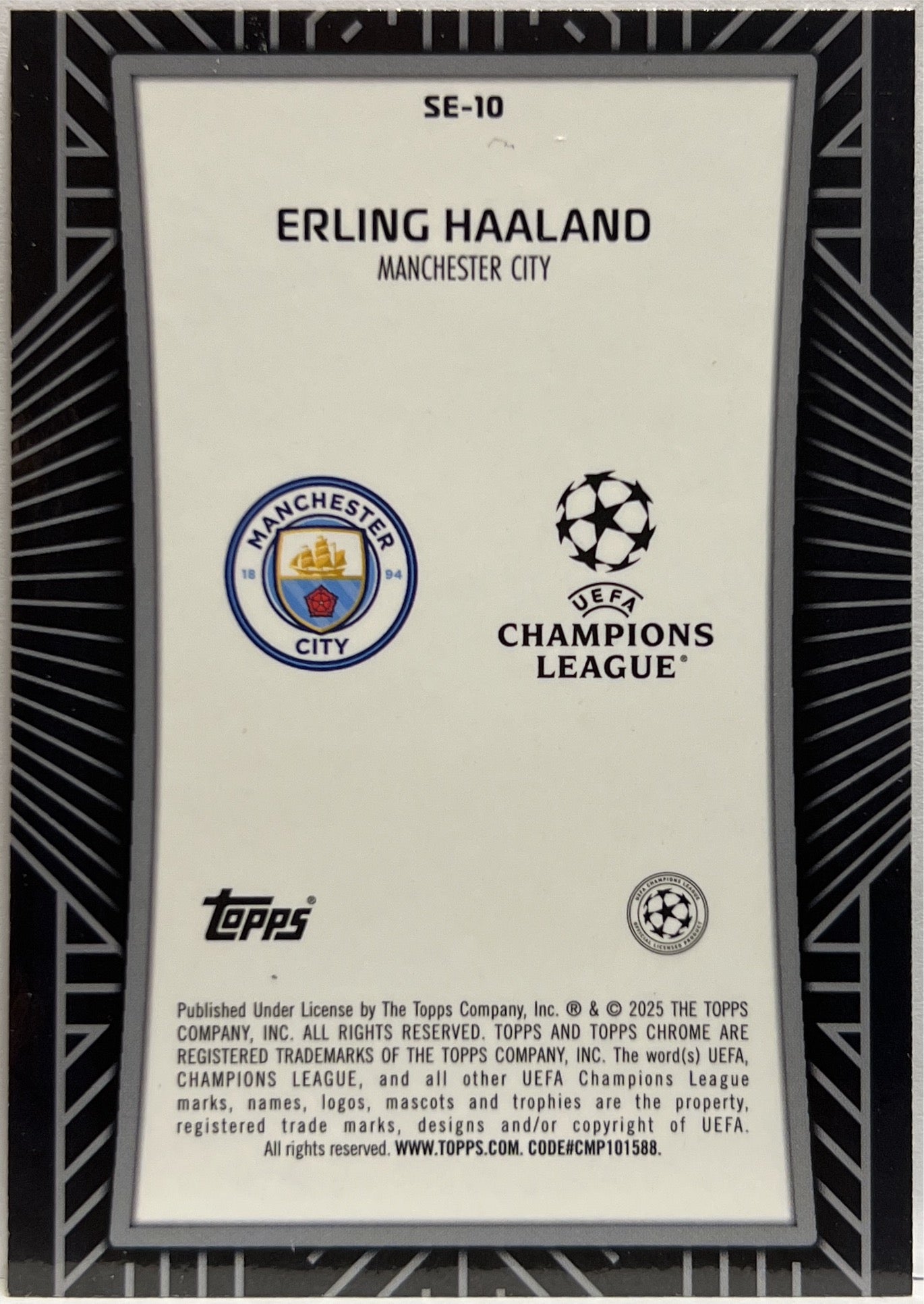 Erling Haaland Etch Topps Chrome UCC 2024/25