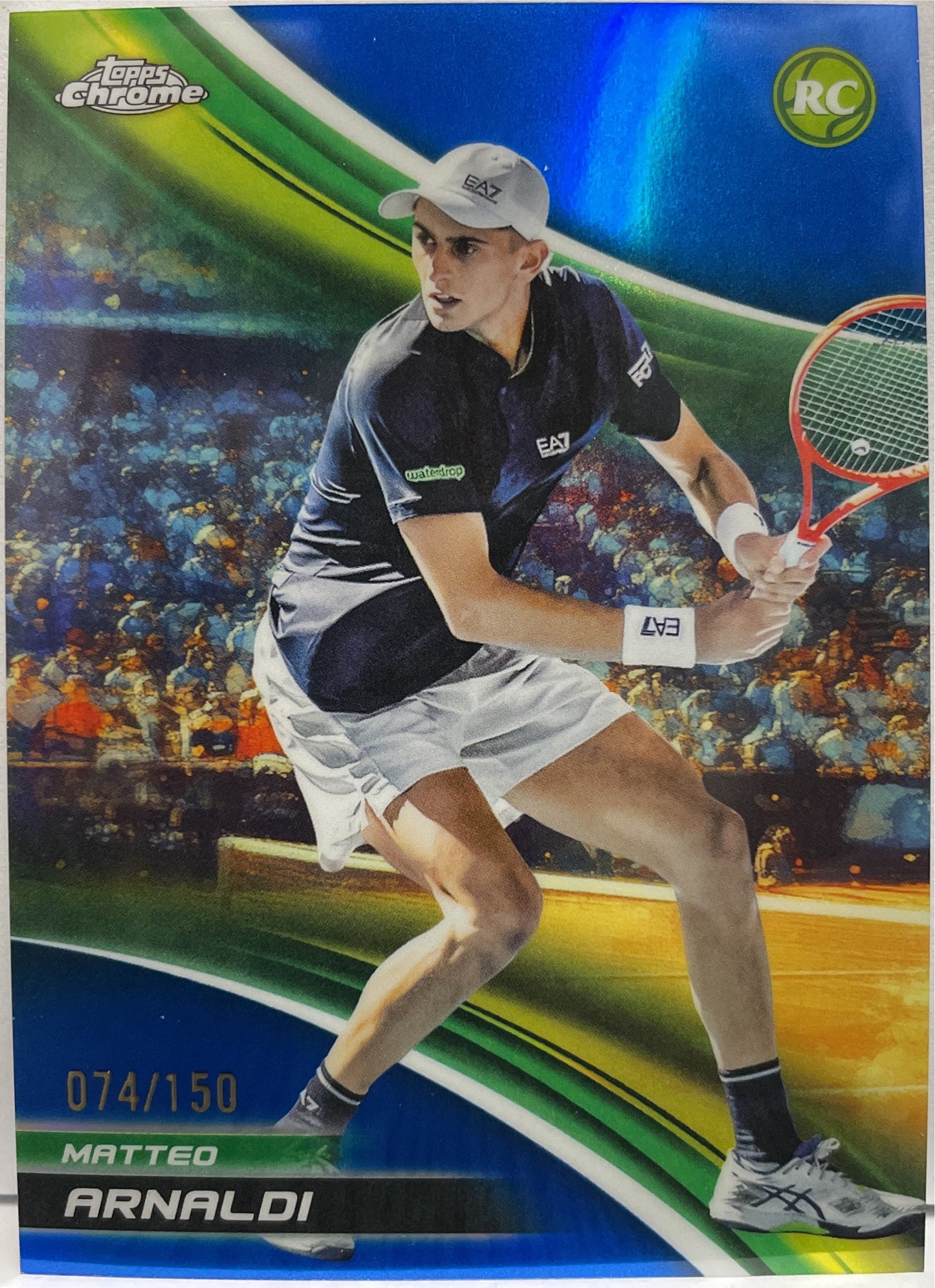 Matteo Arnaldi 74/150 Rookie Blue Topps Chrome Tennis 2025