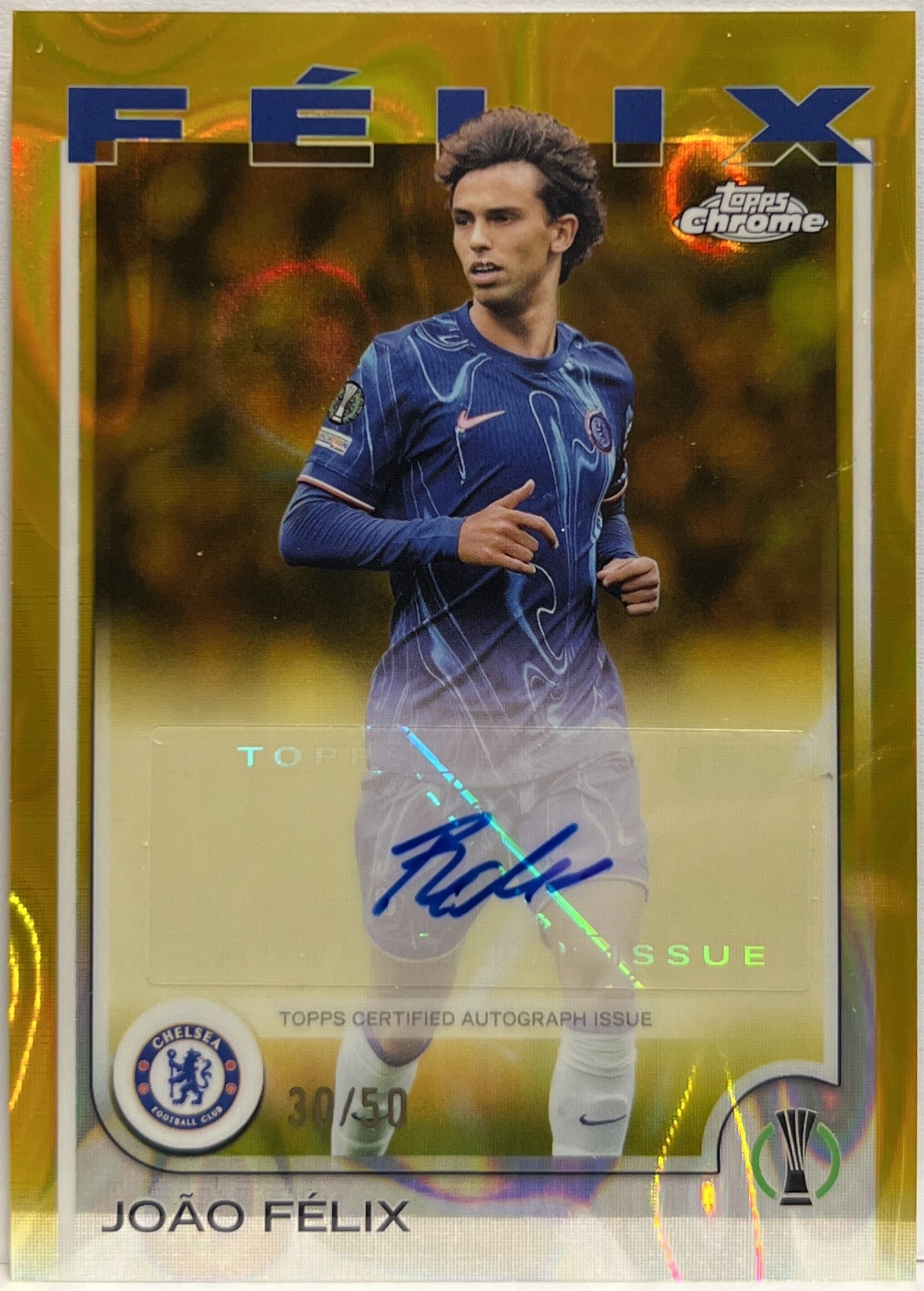 Joao Felix 30/50 Autograph Gold Lava Topps Chrome UCC 2024/25