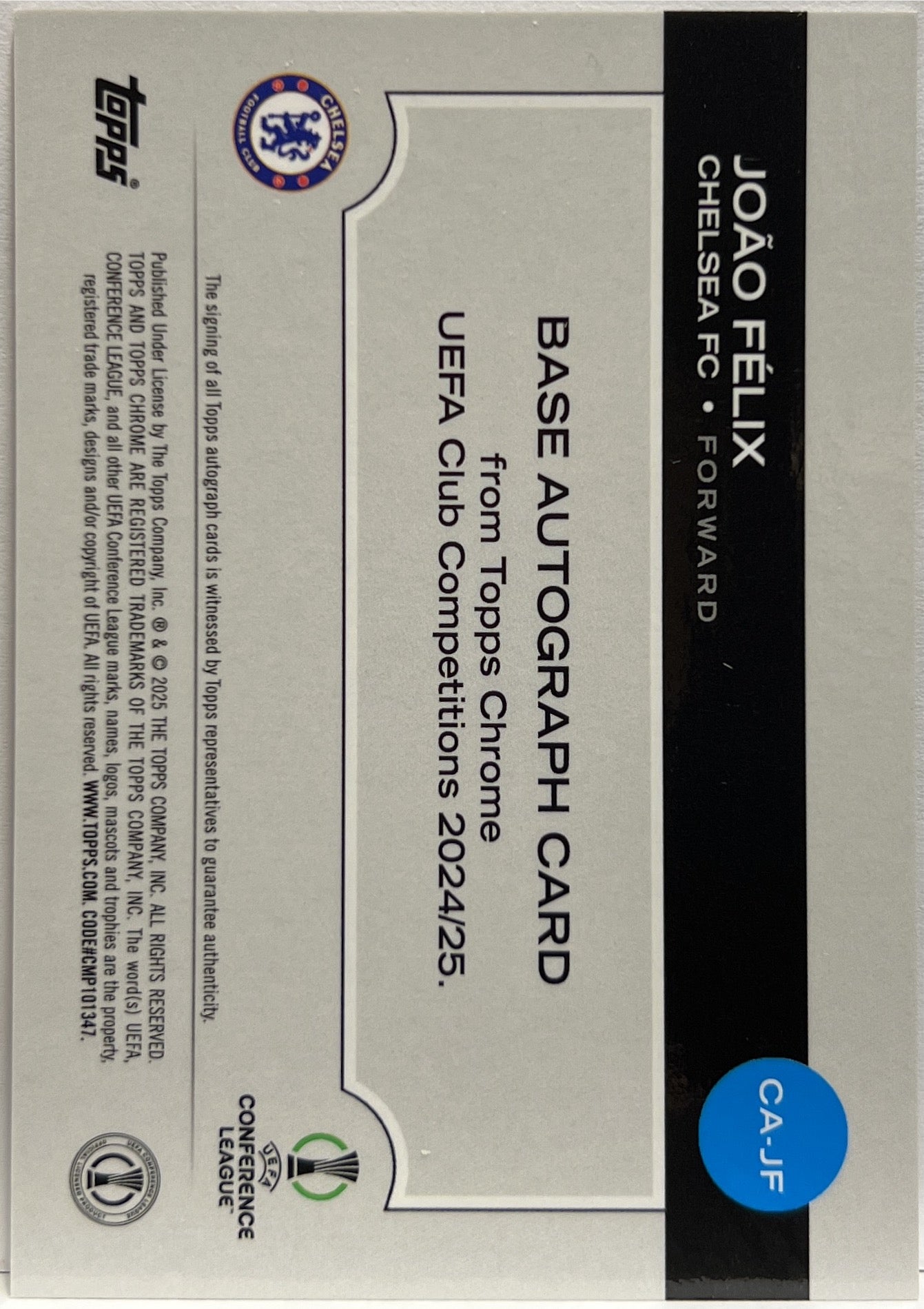 Joao Felix 30/50 Autograph Gold Lava Topps Chrome UCC 2024/25