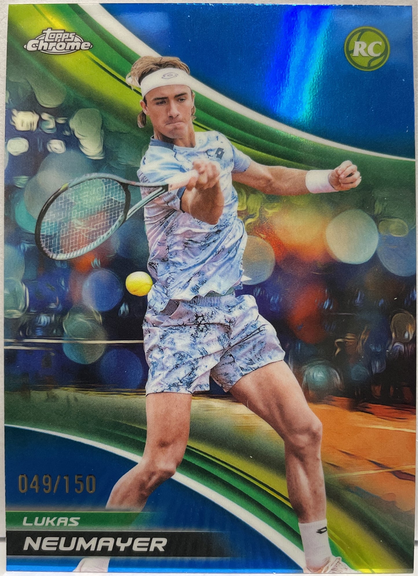 Lukas Neumayer 49/150 Rookie Blue Topps Chrome Tennis 2025