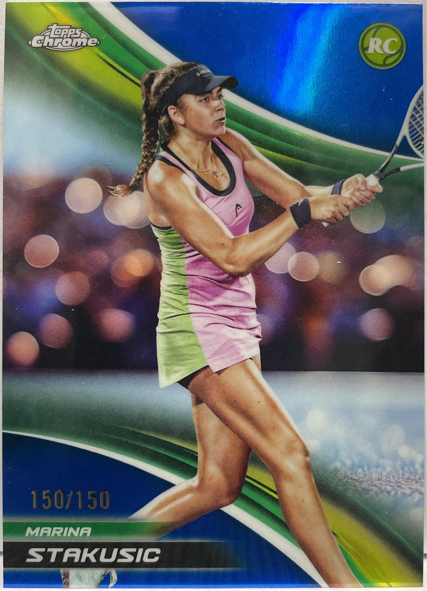 Marina Stakusic 150/150 Rookie Blue Topps Chrome Tennis 2025