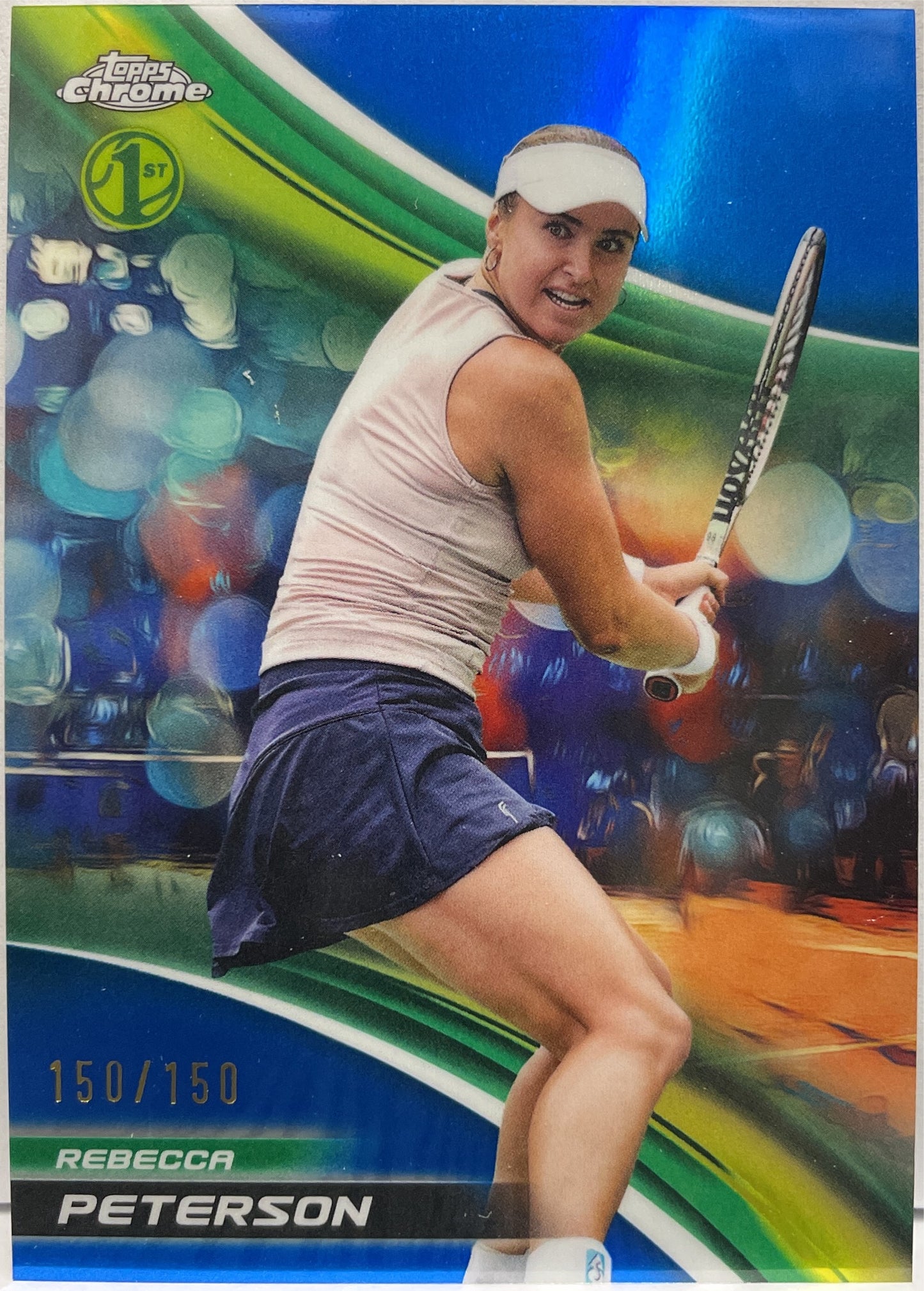 Rebecca Peterson 150/150 1ST Blue Topps Chrome Tennis 2025