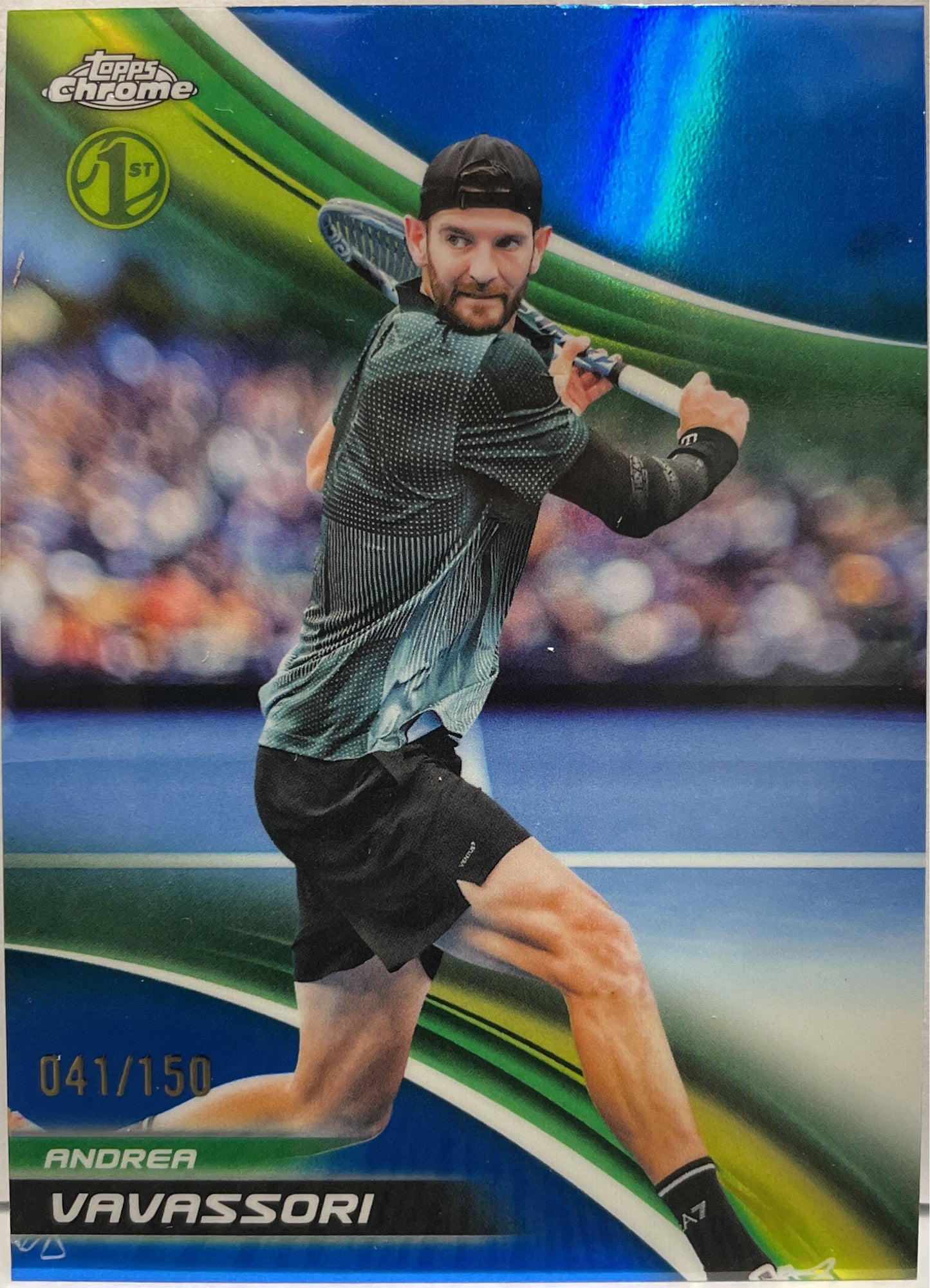 Andrea Vavassori 41/150 1ST Blue Topps Chrome Tennis 2025