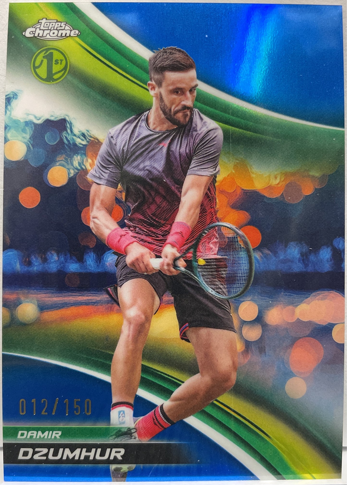 Damir Dzumhur 12/150 1ST Blue Topps Chrome Tennis 2025