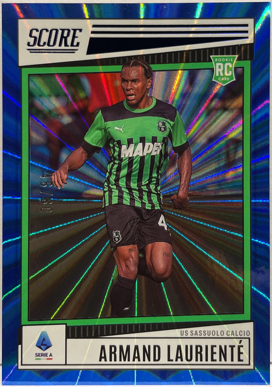 Armand Lauriente 46/60 Rookie Blue Laser Score Serie A 2022/23