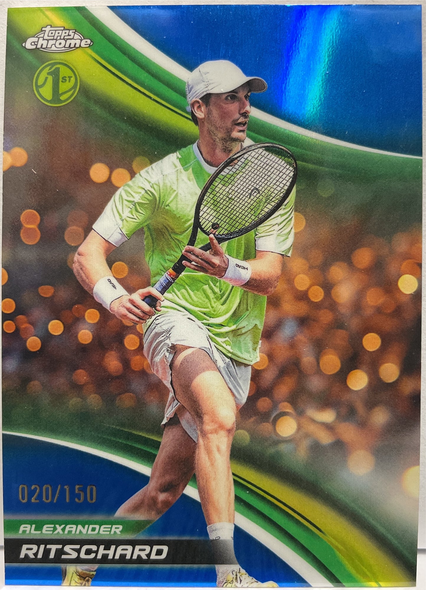 Alexander Ritschard 20/150 1ST Blue Topps Chrome Tennis 2025